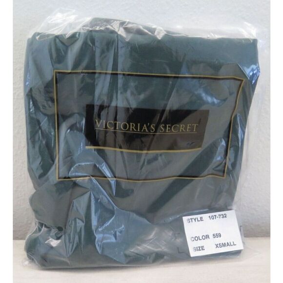 Moda Int'l Victoria’s Secret 707732-559 Womens Sz XS Green Cotton Blend Leggings - Picture 5 of 7